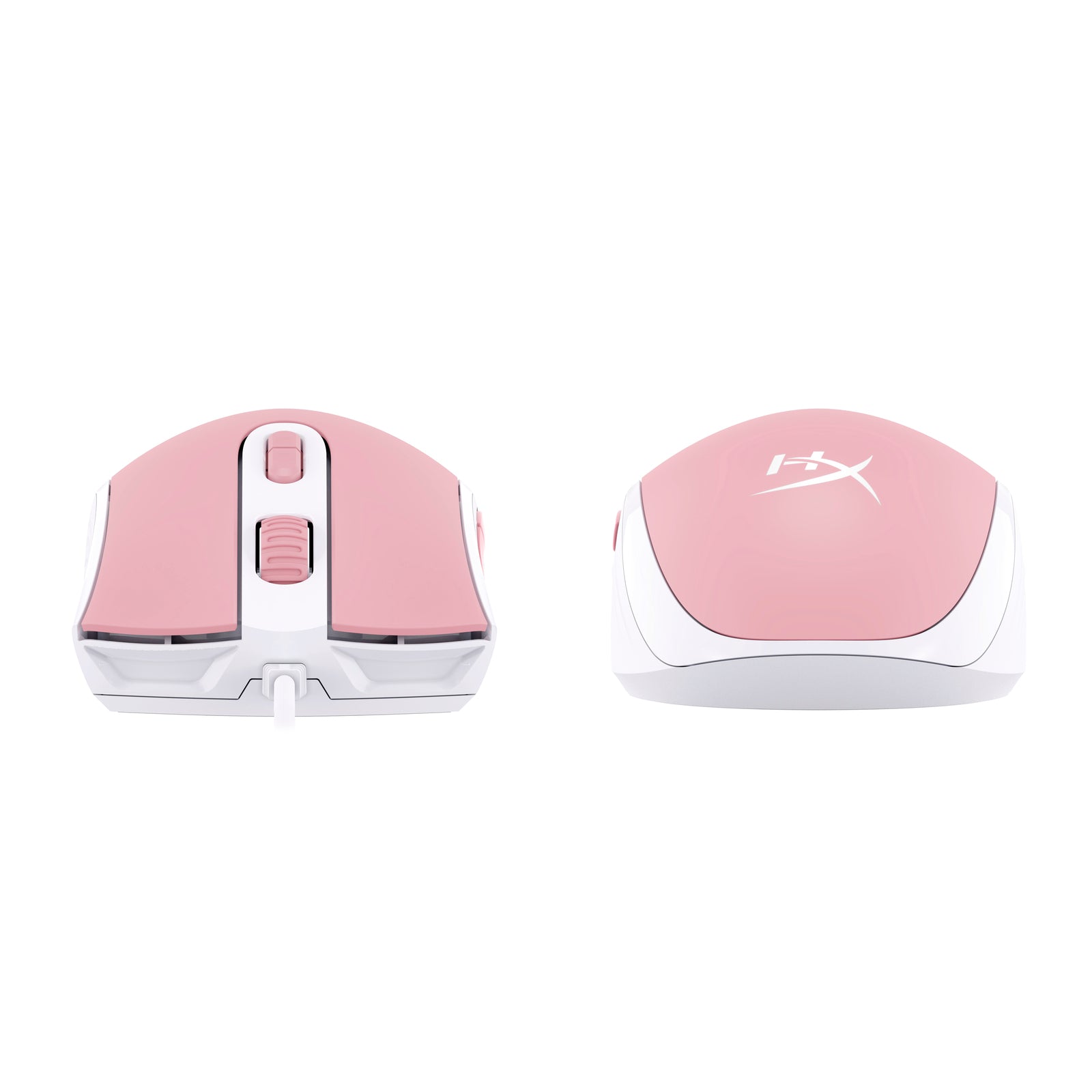 HyperX Pulsefire Core Pink Gaming Mouse showing both Back and Front Sides